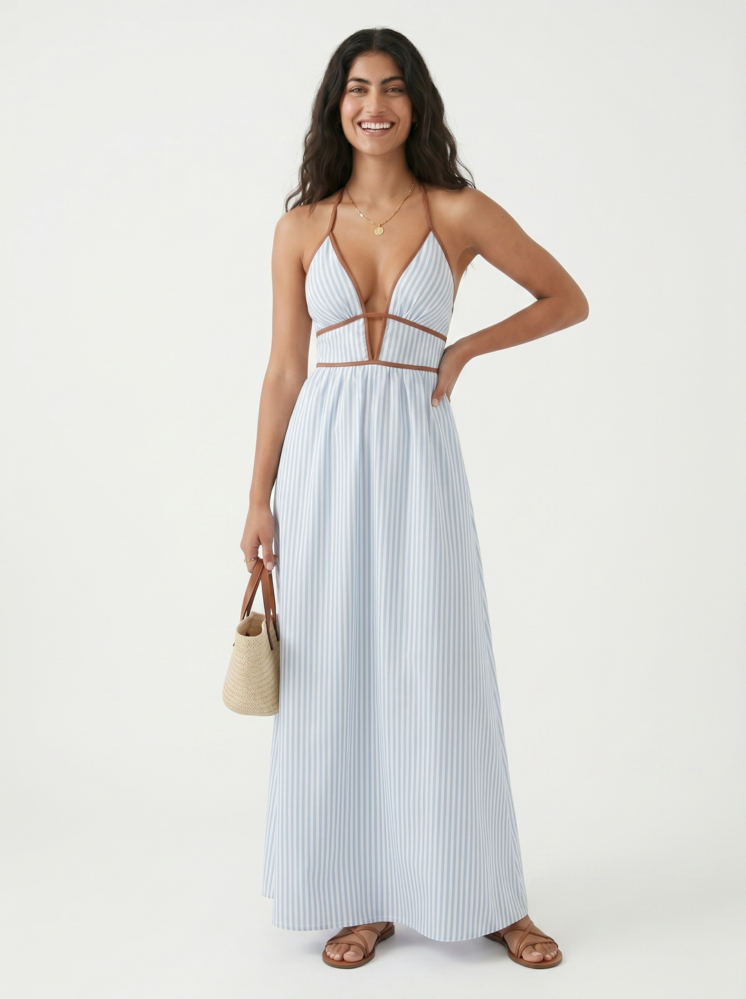 Ainsley halter maxi dress – image 3