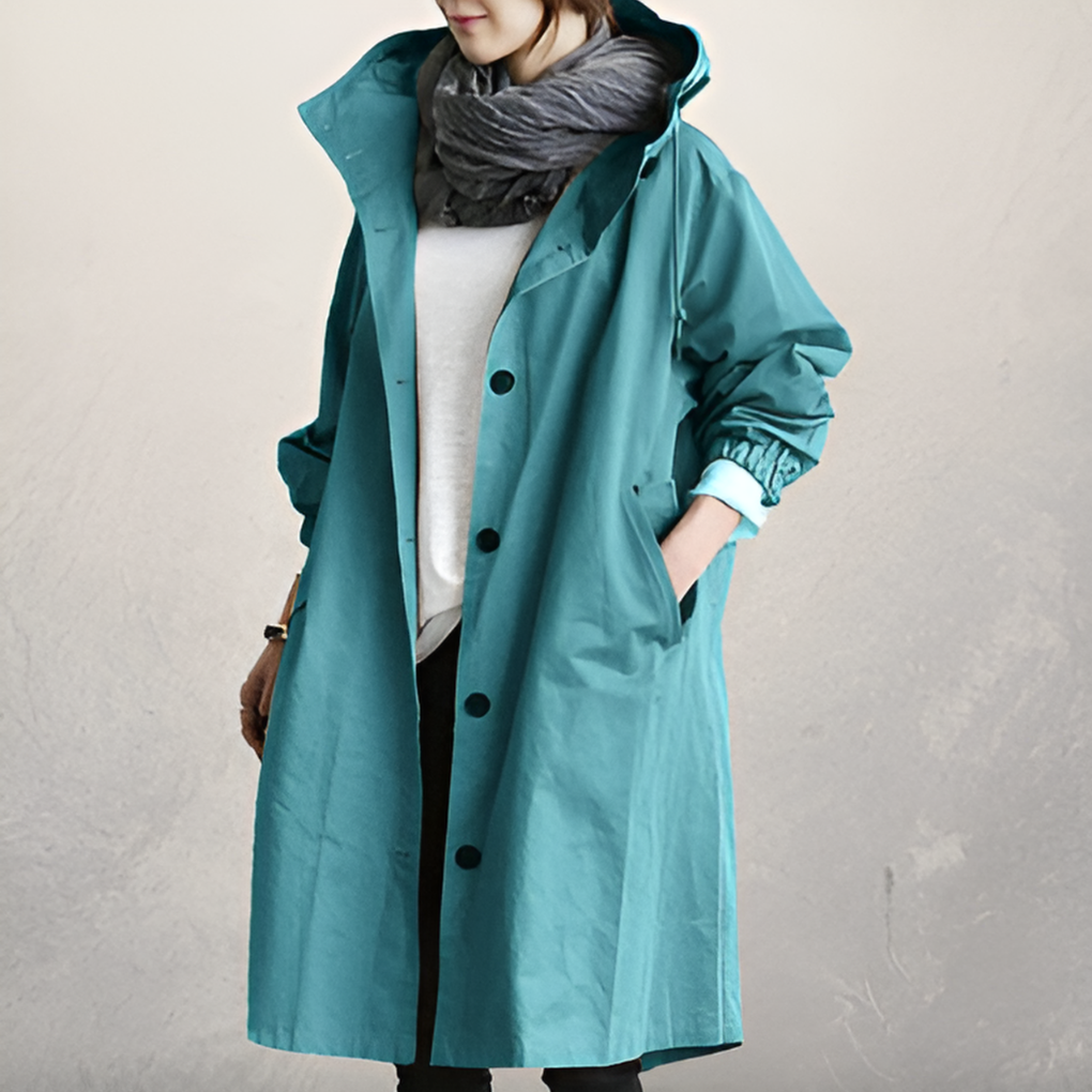 Sienna hooded trench coat – image 9