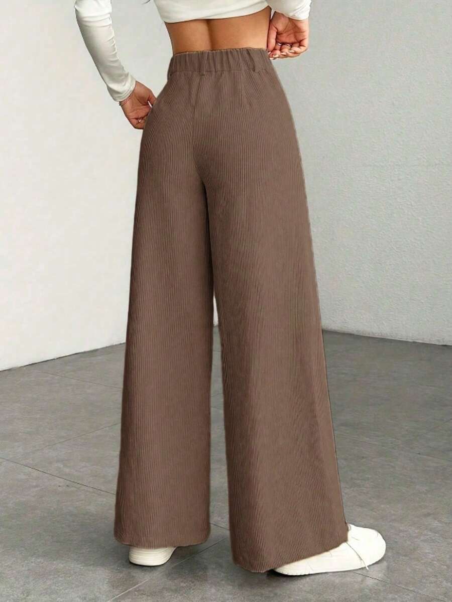 Fiona high waist corduroy wide leg pants – image 4