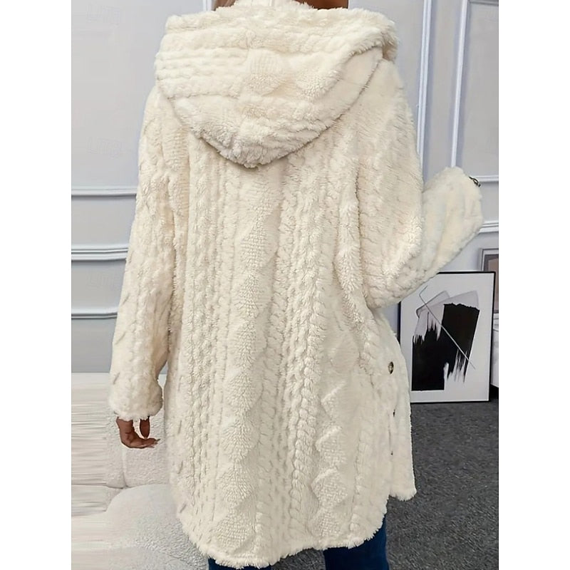 Kinsley hooded teddy fleece jacket – image 3