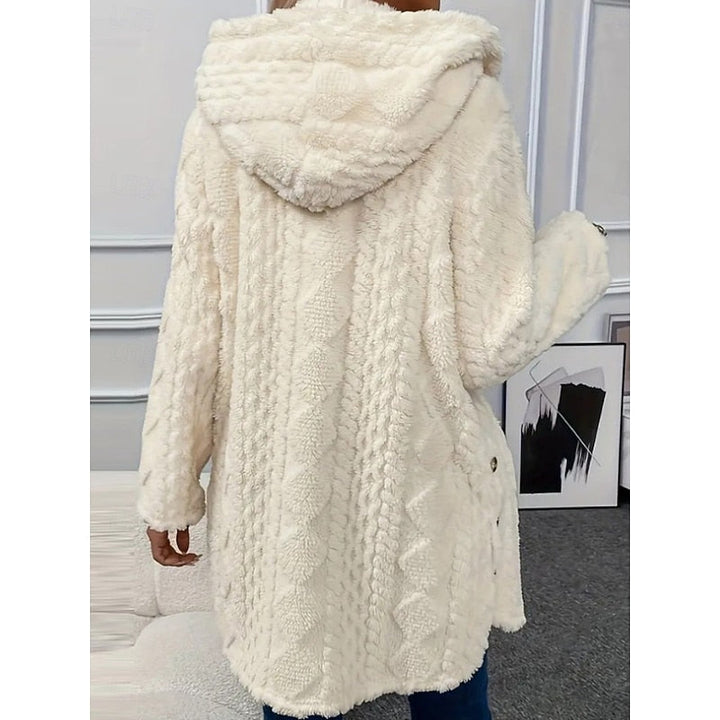 Kinsley hooded teddy fleece jacket – image 3