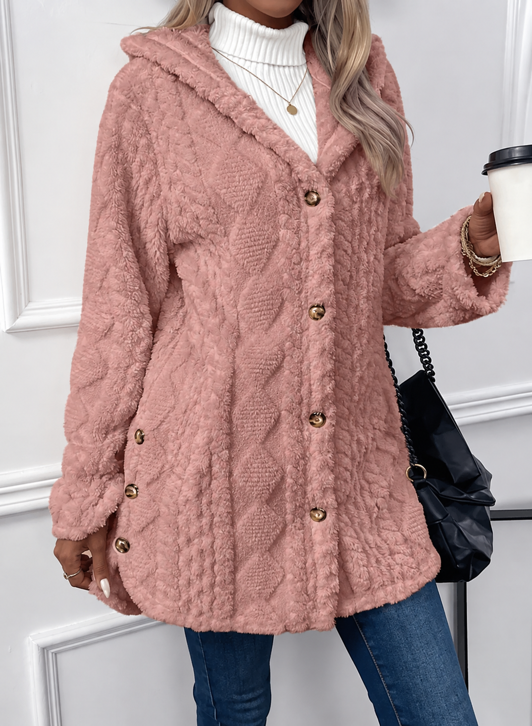 Kinsley hooded teddy fleece jacket – image 6