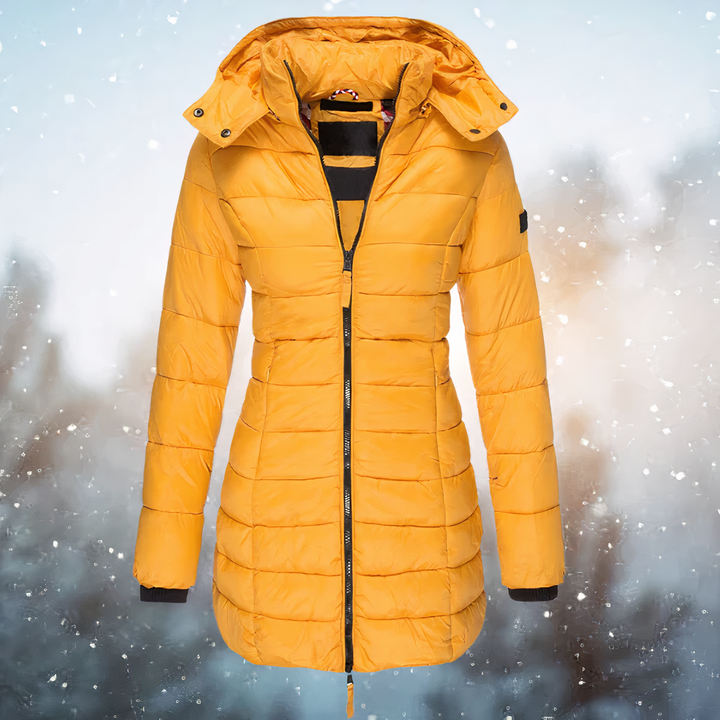 Kassidy cinched waist long puffer coat – image 2