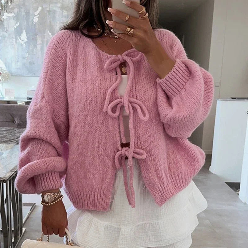 Edith V neck cardigan sweater – image 3