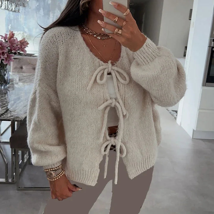 Edith V neck cardigan sweater – image 8