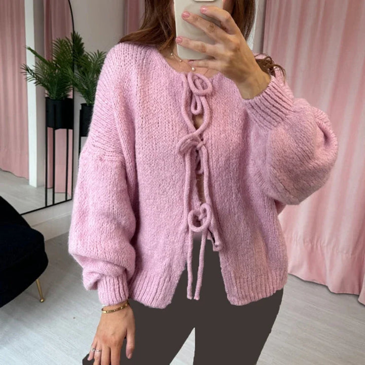 Edith V neck cardigan sweater