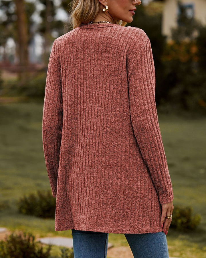 Marlene button front cardigan sweater with pockets – image 3