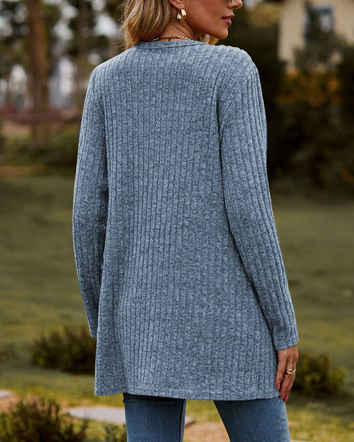 Marlene button front cardigan sweater with pockets – image 6