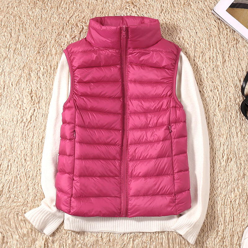 Willow quilted stand collar vest – image 10