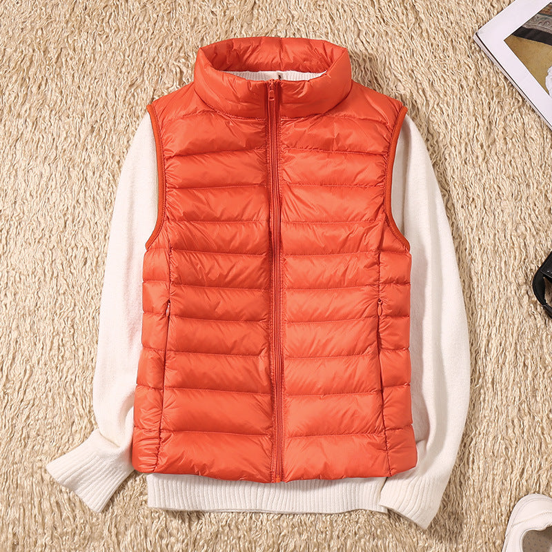 Willow quilted stand collar vest – image 11