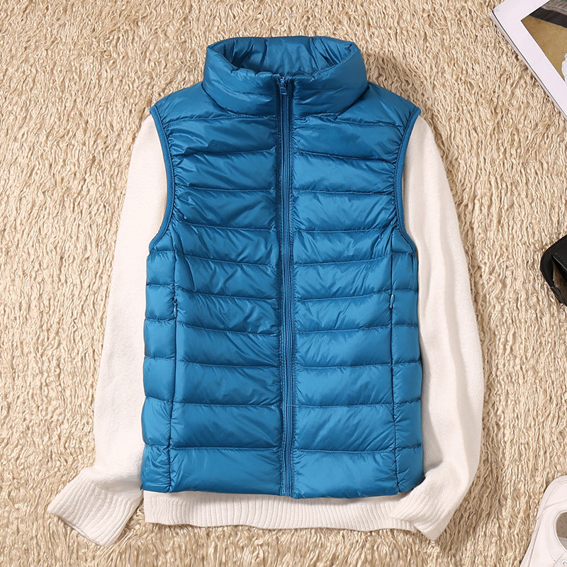 Willow quilted stand collar vest – image 12