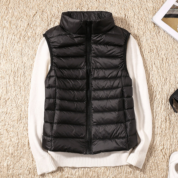 Willow quilted stand collar vest – image 3