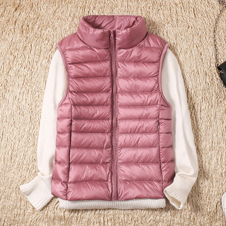 Willow quilted stand collar vest – image 4
