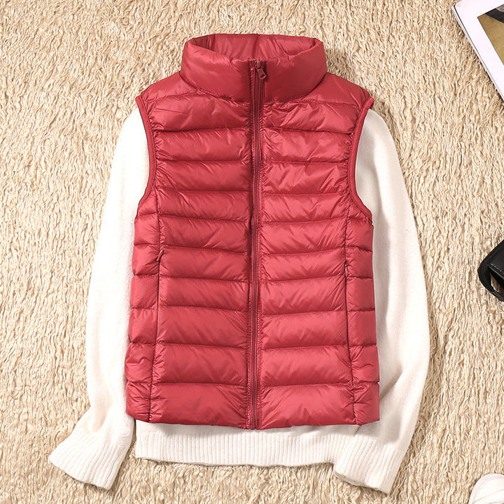 Willow quilted stand collar vest – image 5