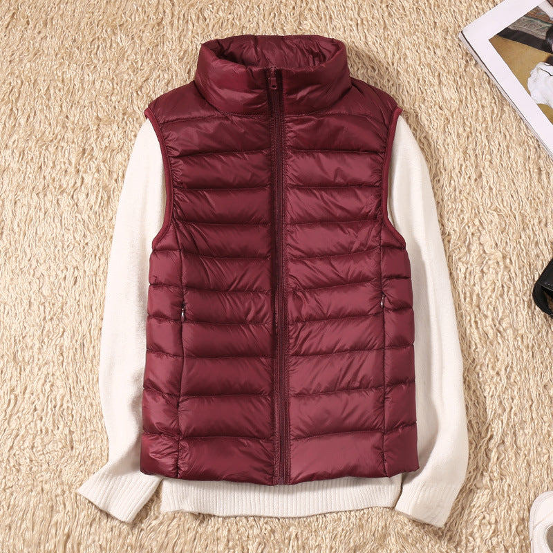 Willow quilted stand collar vest – image 7