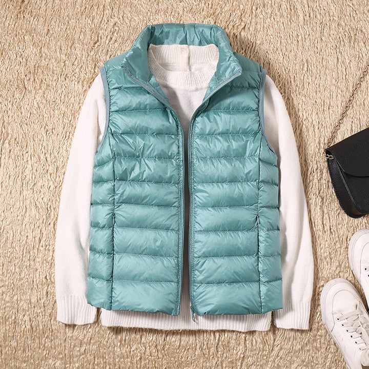 Willow quilted stand collar vest – image 8