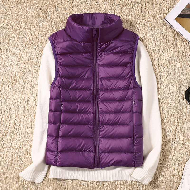 Willow quilted stand collar vest – image 9