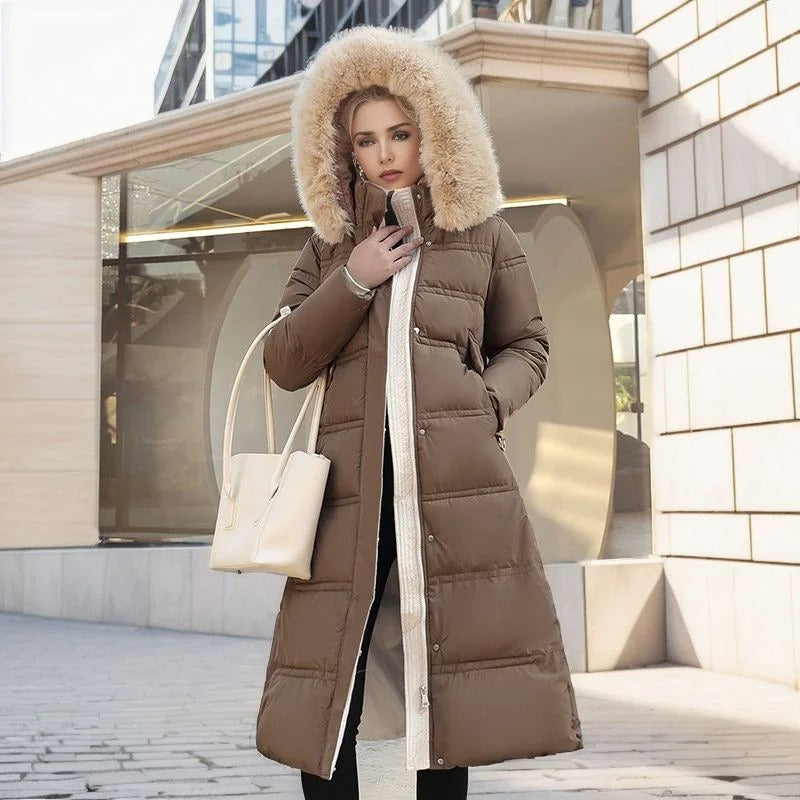 Antonia faux fur collar winter coat – image 11