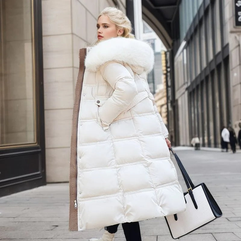 Antonia faux fur collar winter coat