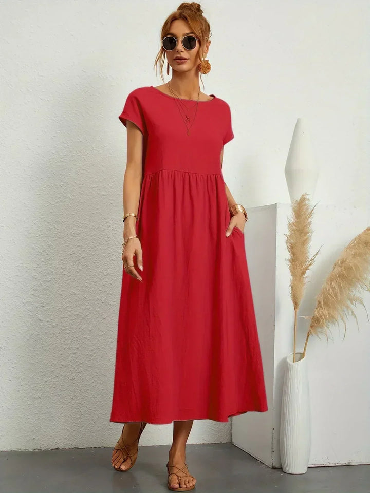 Delaney pleated midi dress – image 9