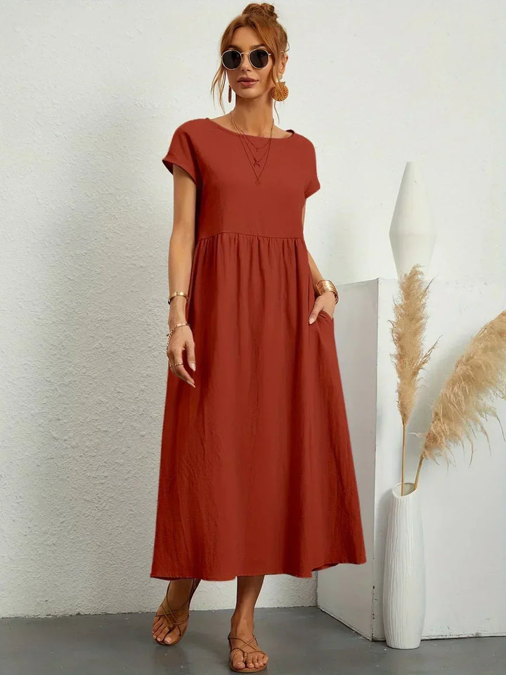 Delaney pleated midi dress – image 11