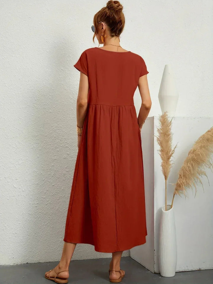 Delaney pleated midi dress – image 32