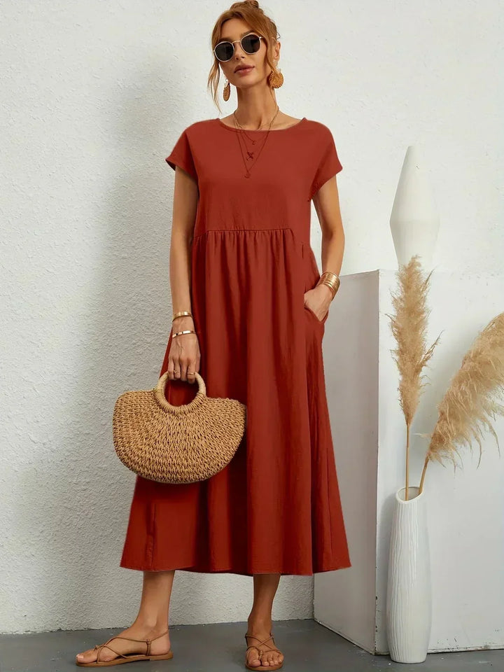 Delaney pleated midi dress – image 31