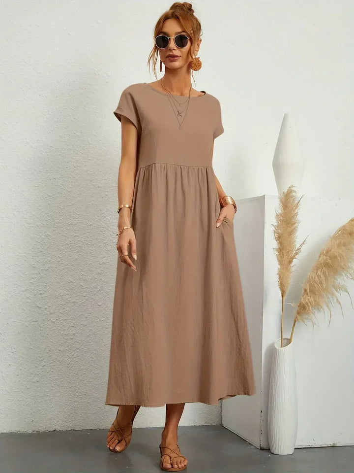 Delaney pleated midi dress – image 8