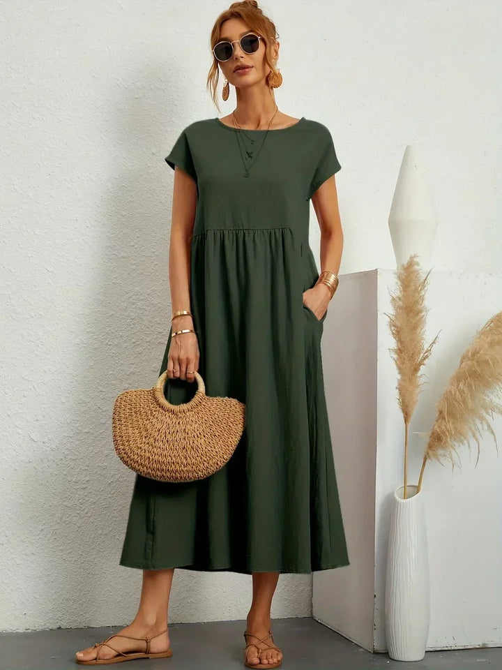 Delaney pleated midi dress – image 21