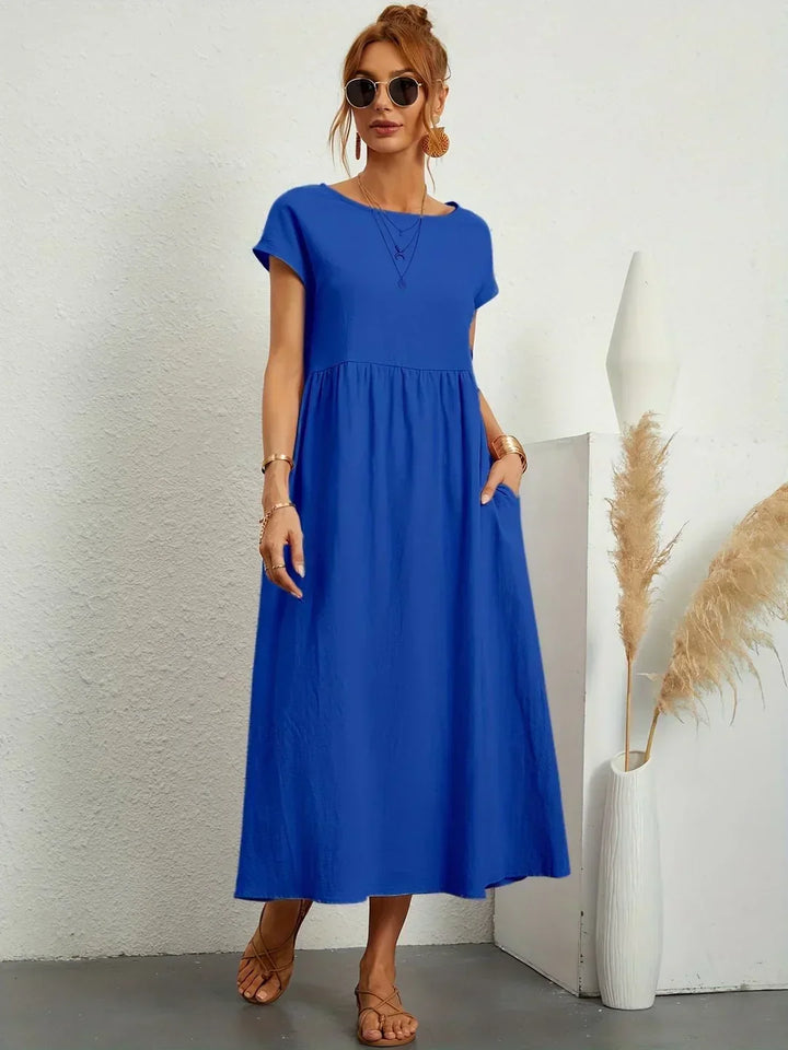 Delaney pleated midi dress – image 7