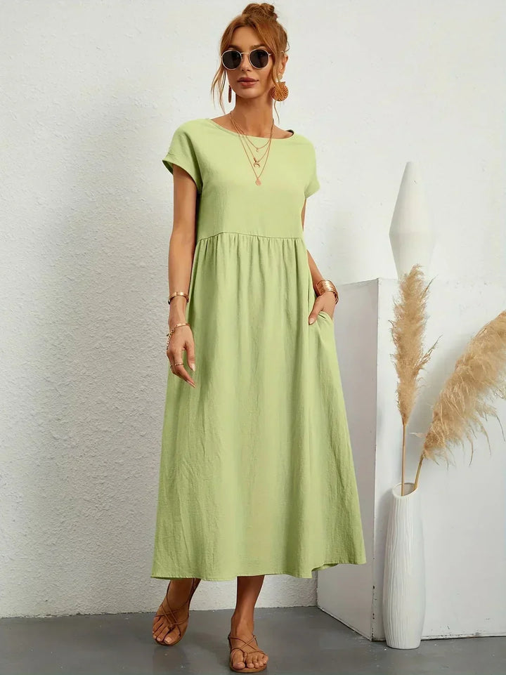 Delaney pleated midi dress – image 6