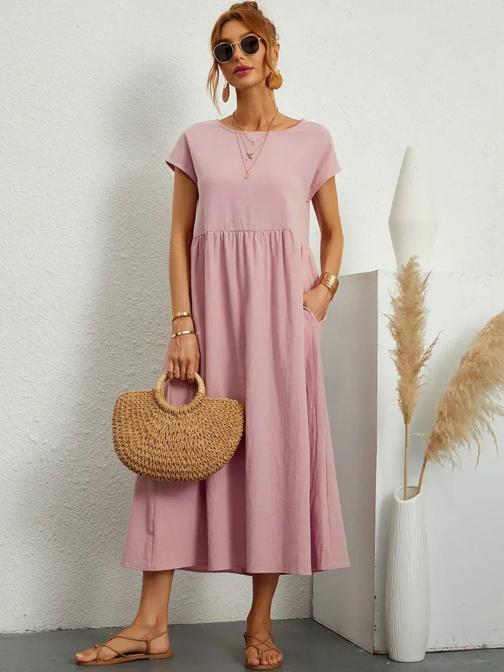 Delaney pleated midi dress – image 29
