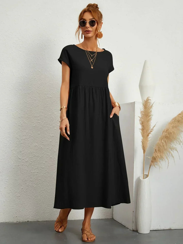 Delaney pleated midi dress – image 5