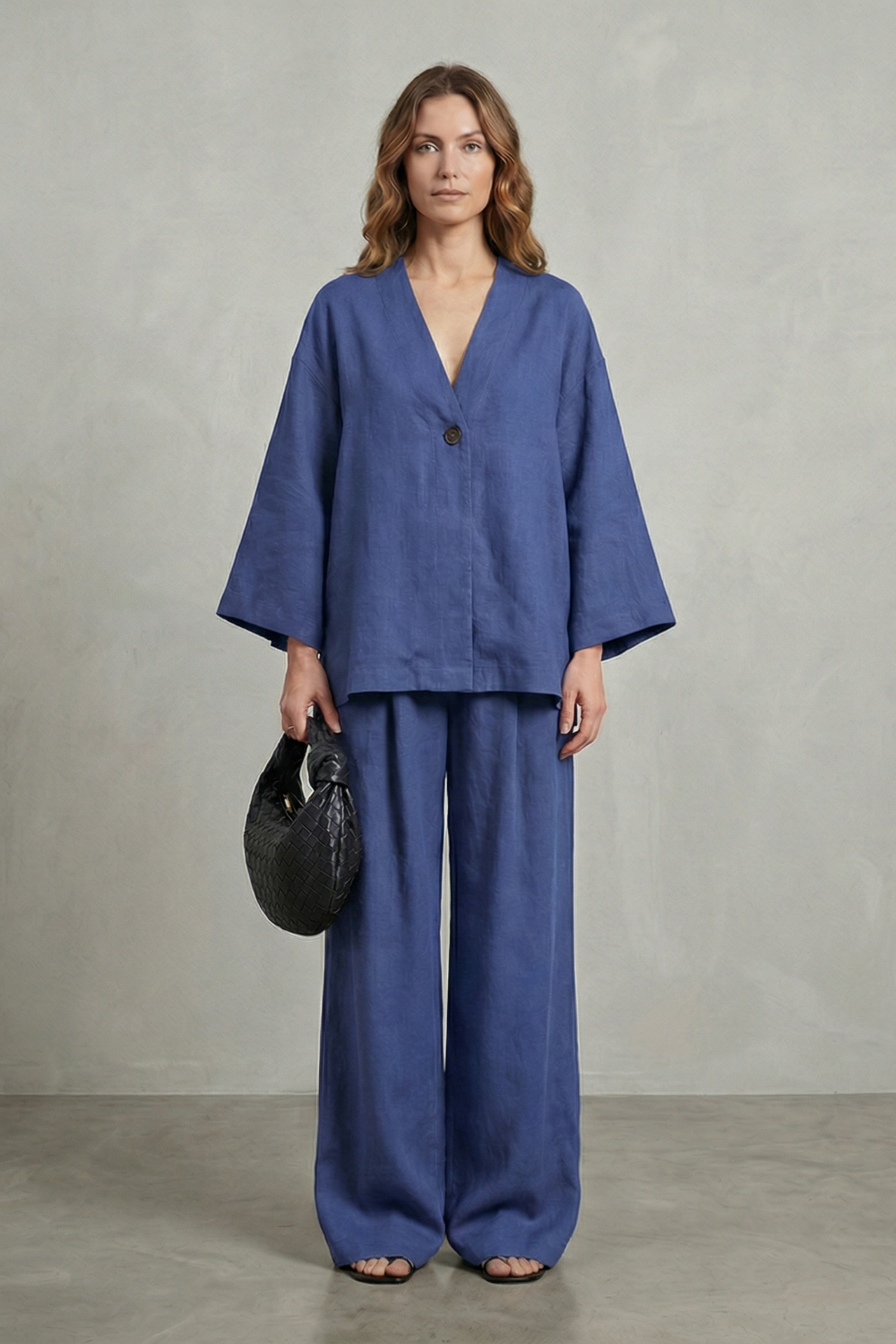Annalise wrap top and wide leg pants set – image 18