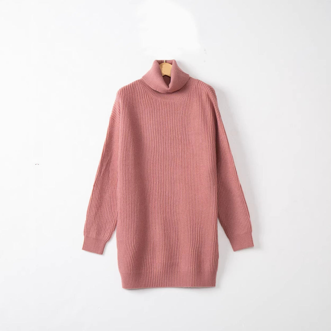 Demi long ribbed turtleneck sweater – image 4