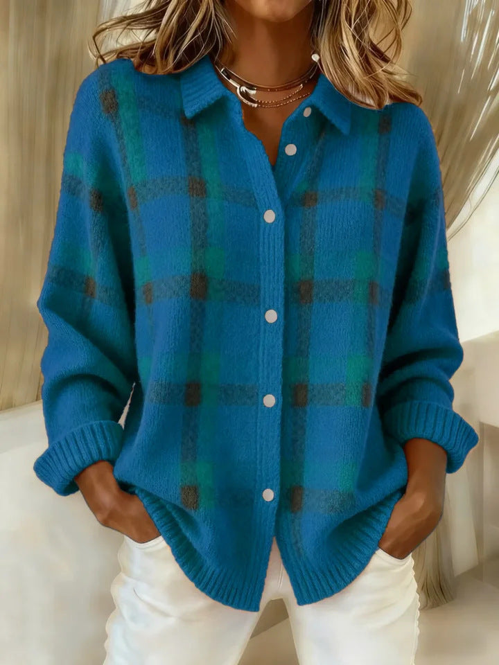 Tessa collared button knit cardigan – image 9