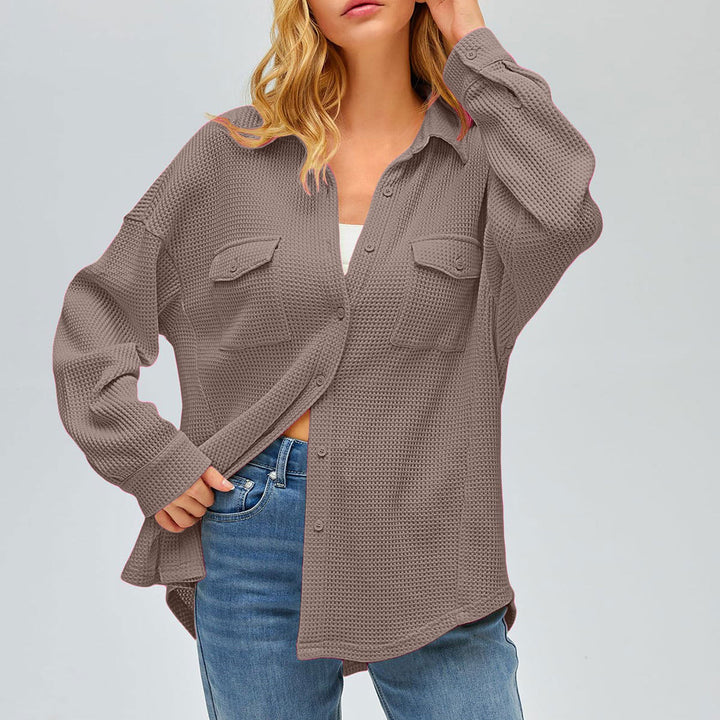 Parker oversized waffle knit shacket – image 7