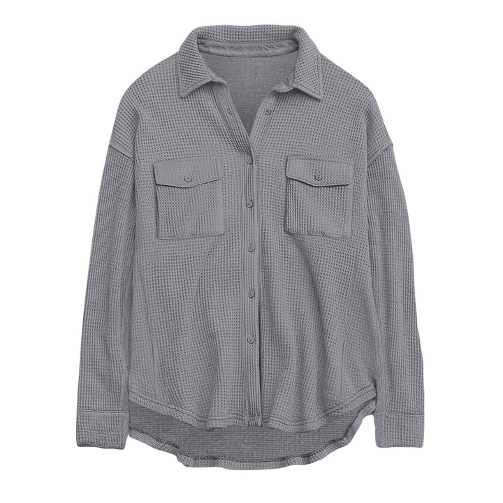 Parker oversized waffle knit shacket – image 2