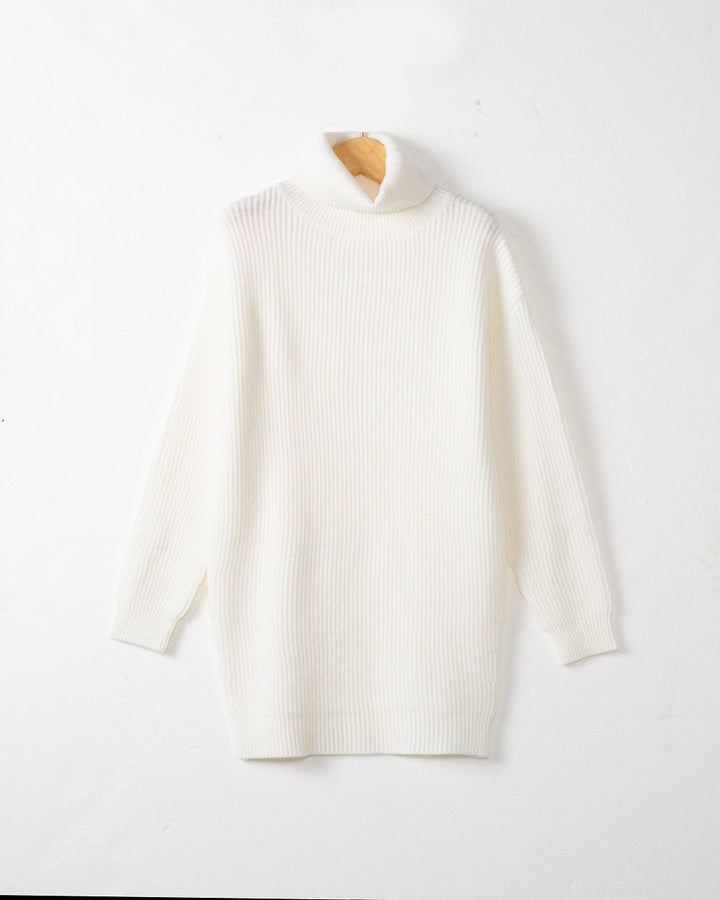 Demi long ribbed turtleneck sweater – image 7