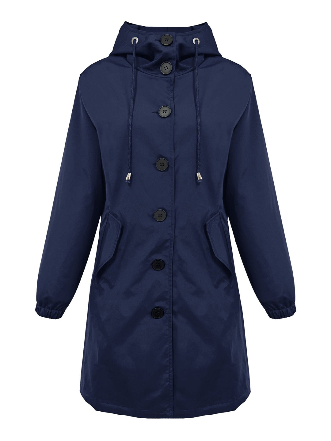 Sydney hooded button front rain parka – image 10