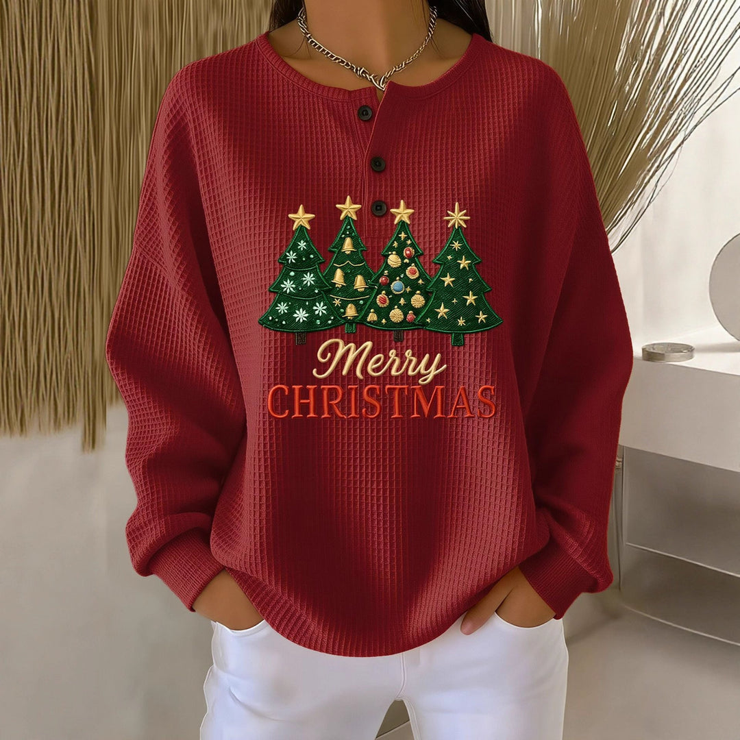 Everly waffle knit sweater – image 5