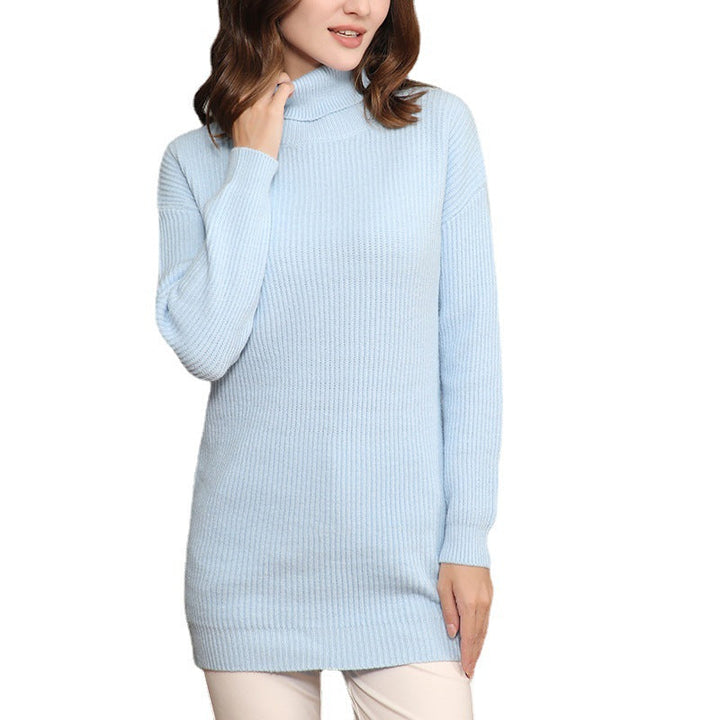 Demi long ribbed turtleneck sweater – image 5