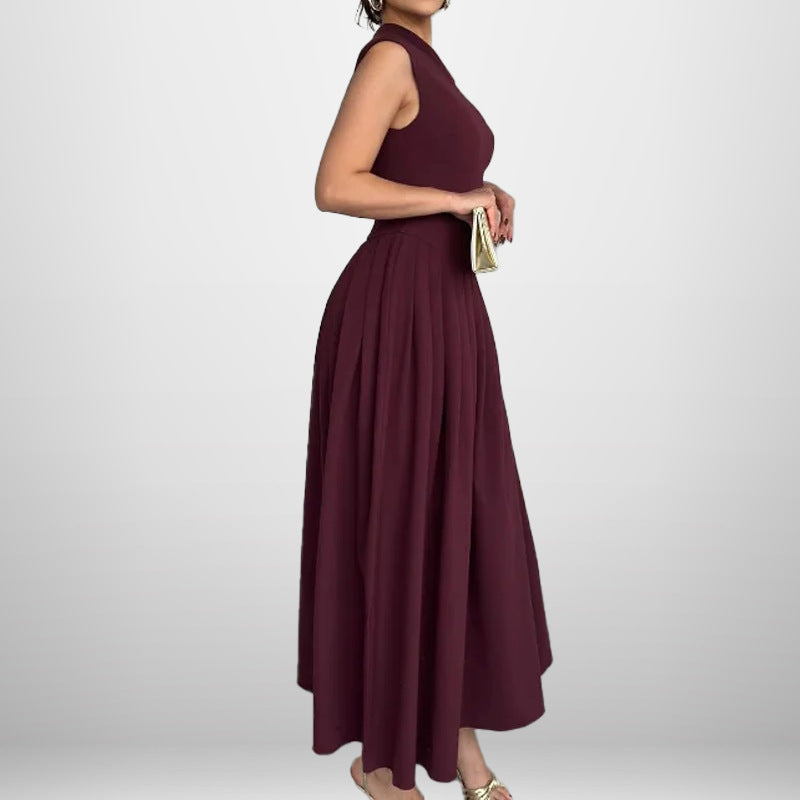 Genesis draped one shoulder maxi dress – image 4