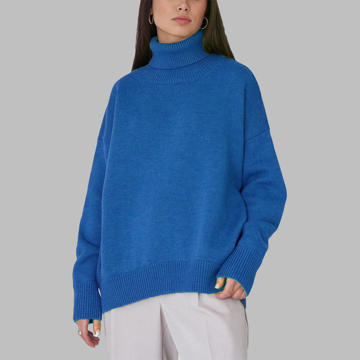 Josie fitted jersey turtleneck sweater – image 11