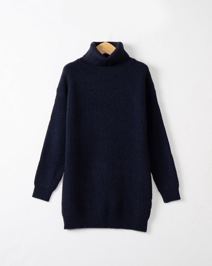 Demi long ribbed turtleneck sweater – image 10
