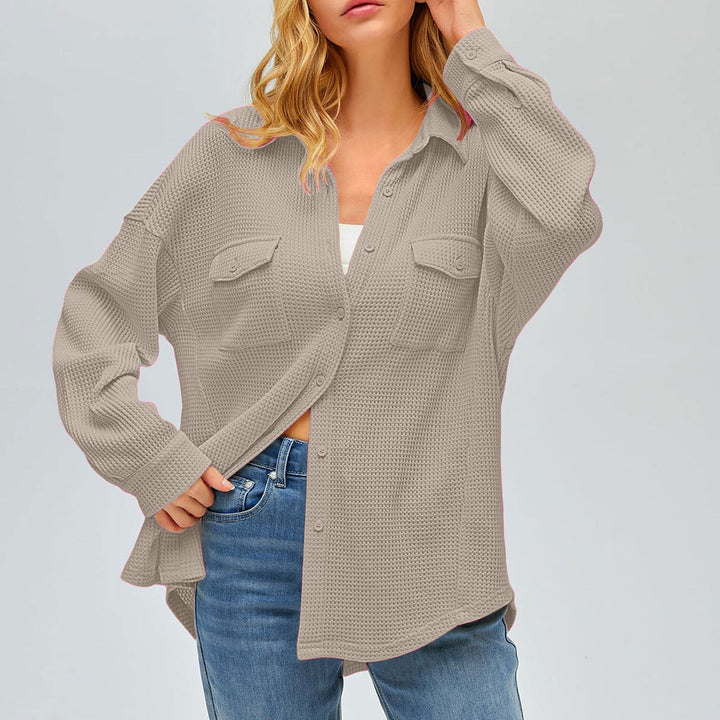 Parker oversized waffle knit shacket – image 14