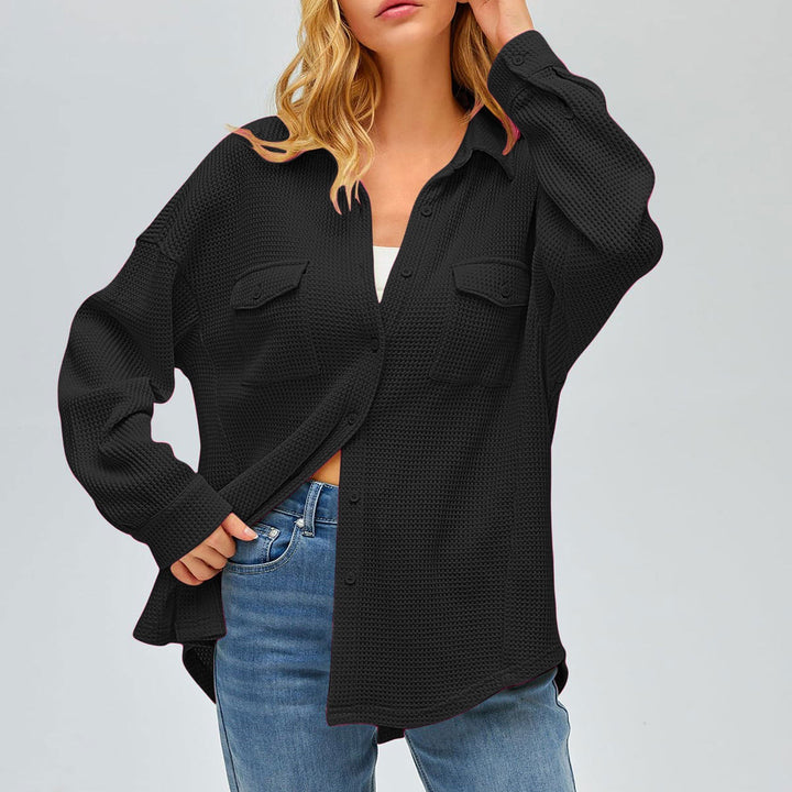 Parker oversized waffle knit shacket – image 6