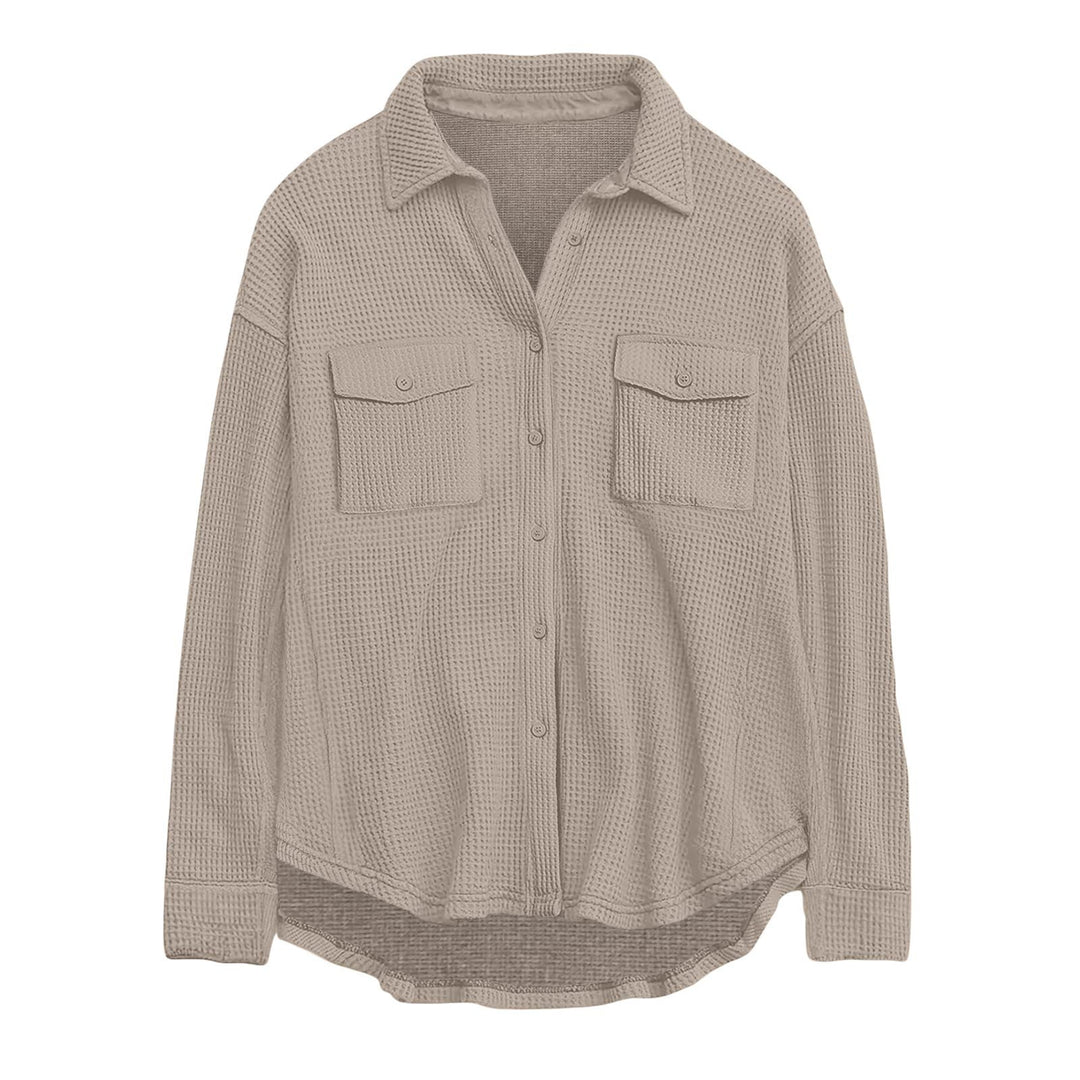 Parker oversized waffle knit shacket – image 3