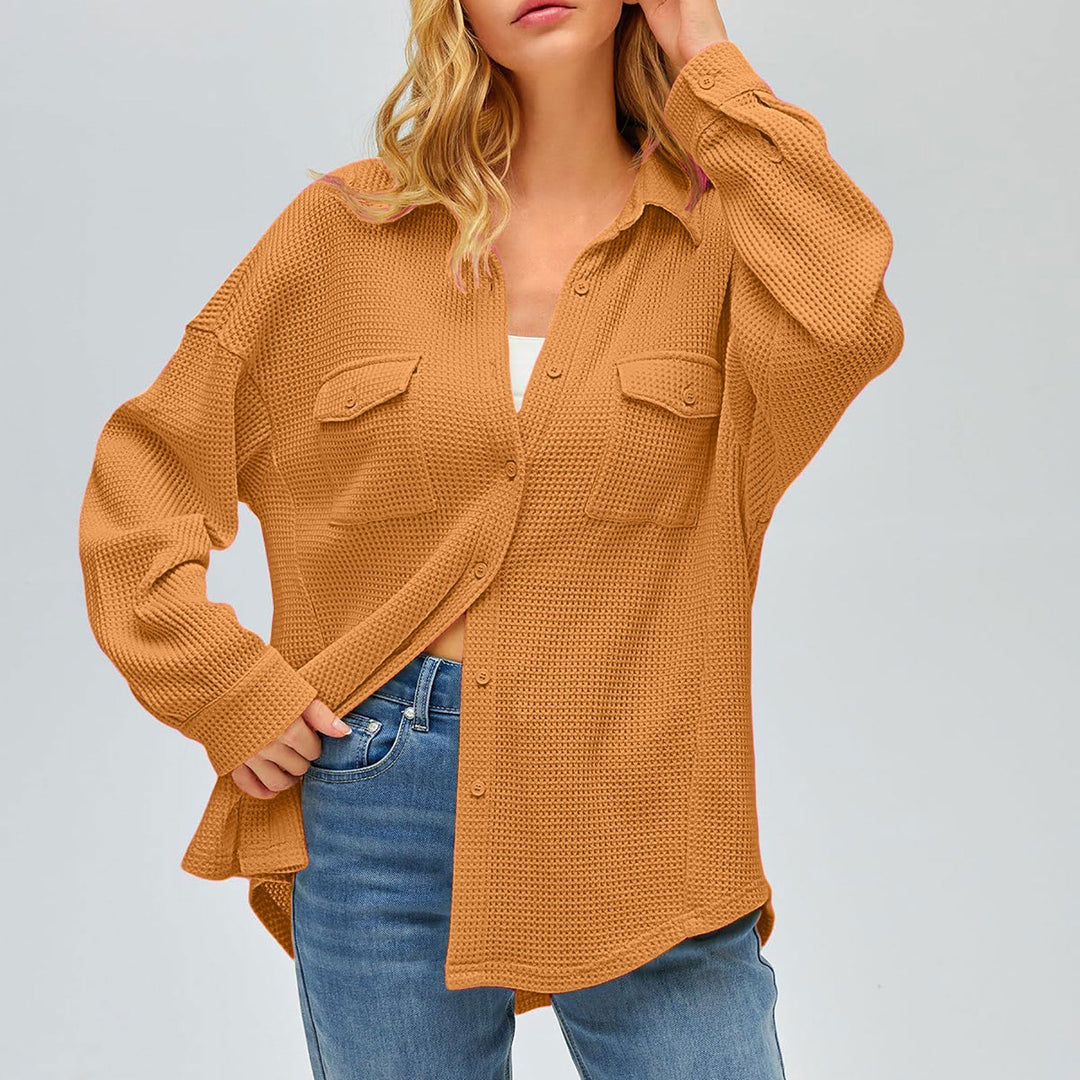 Parker oversized waffle knit shacket – image 8