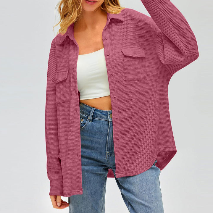 Parker oversized waffle knit shacket – image 15